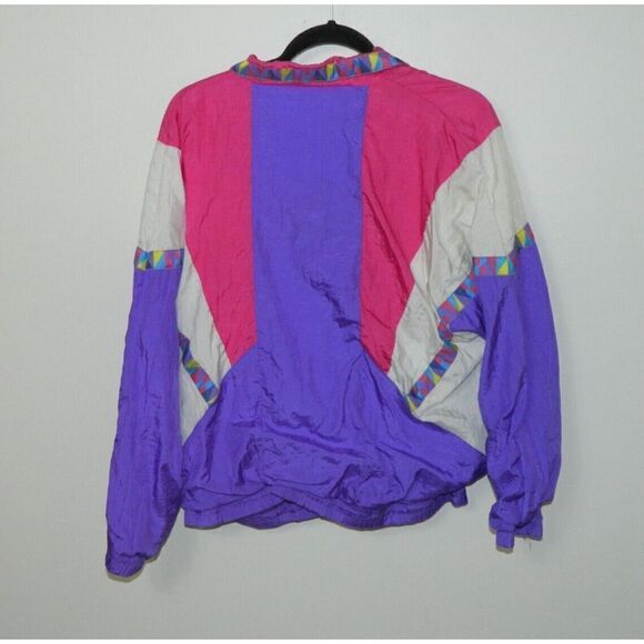 PB Collections Jogging Suit Women Medium Purple Vintage 80s Y2K Windbreaker Suit - Picture 4 of 10